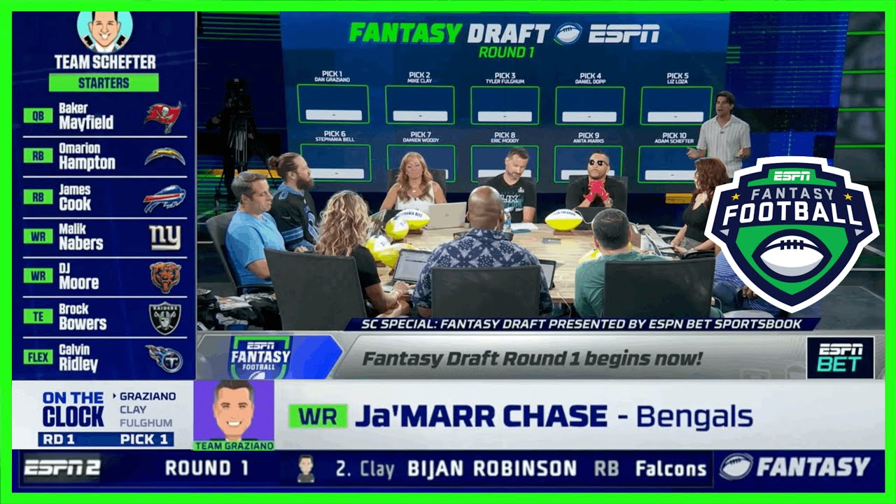 2025 ESPN NFL FANTASY FOOTBALL DRAFT (10-TEAM PPR)