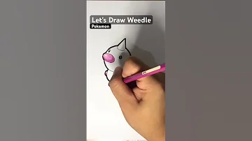 Let S Draw Weedle Pokemon Weedle Pokemon Letsdraw Howtodraw Indigoleague 