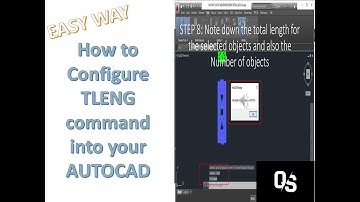 How to configure TLENG command in AUTOCAD