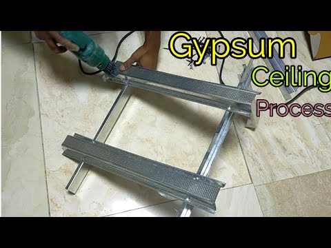 Gypsum False Ceiling Process | Gypsum board ceiling
