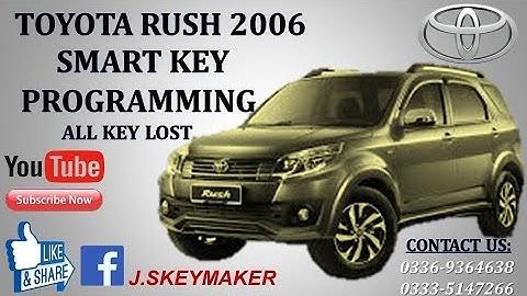 How To Program Toyota Rush 2006 Smart Key Immobilizer Box Programming