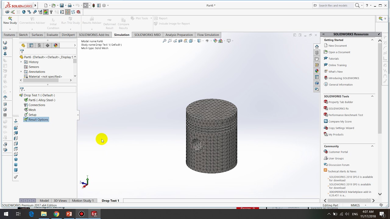 Drop test simulation p.6 - YouTube