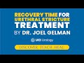 Recovery Time for Urethral Stricture Treatment By Dr. Joel Gelman - UCI Department of Urology