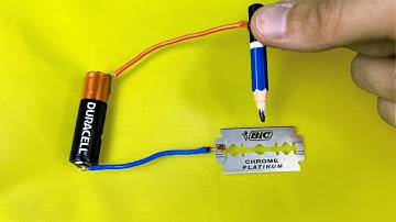 How To Make Simple Pencil Welding Machine At Home With Blade | practical invention