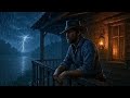 10+ hours RDR2 ASMR Thunderstorm Experience with Arthur's Relaxing ASMR Raining Ambient