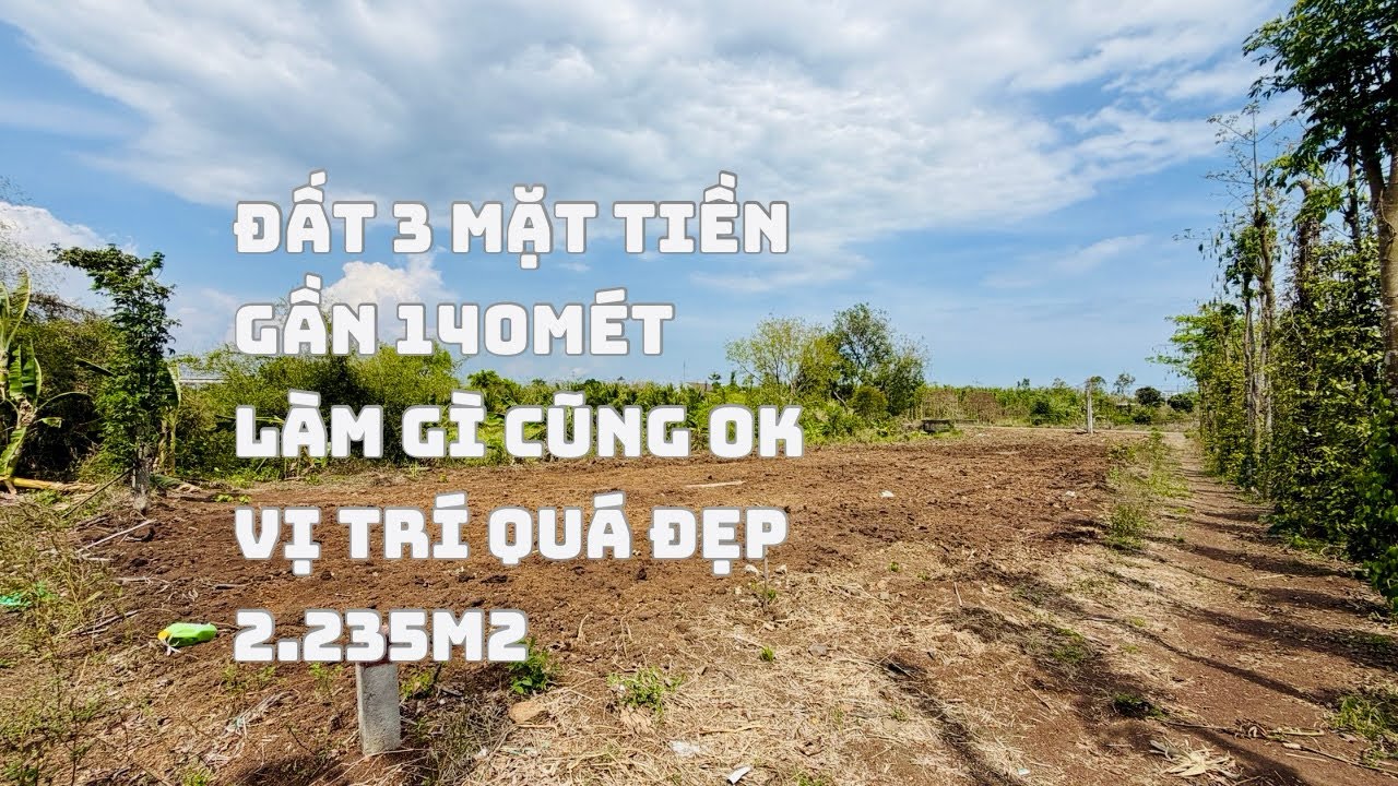 ☘️2.235m2 Chỉ 1Tỷ750Triệu Sỡ Hữu Thực Tế Tới 3 Mặt tiền Đường Bằng Phẳng Đẹp Vị Trí Gần Biển Tại BRT