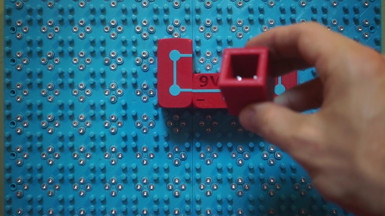 3D printed educational electronic puzzle game 04 LED with water YouTube
