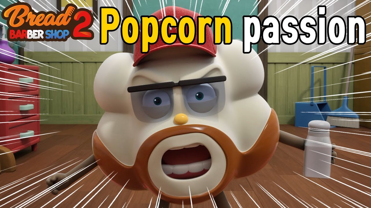Popcorn passion english/animation/dessert/cartoon