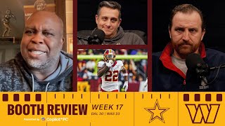 NFL Week 17 Recap: Commanders Fall to Cowboys 30-23 | Booth Review Podcast | Washington Commanders