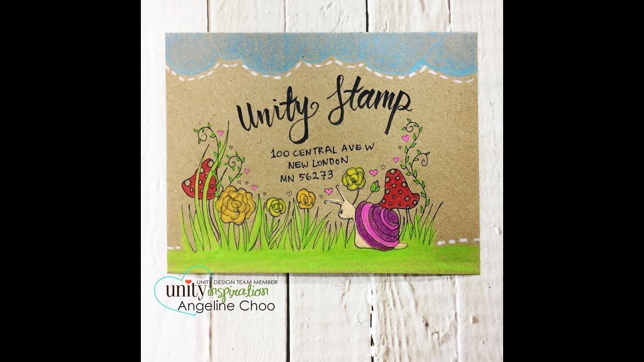 Unity Quick Tip: Stamped Envelope Art + Coloring on Craft - YouTube
