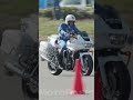 Female Slalom Master Police Motorcycle Rodeo Gymkhana Honda CB1300 Flawless Maneuver MPD2052021