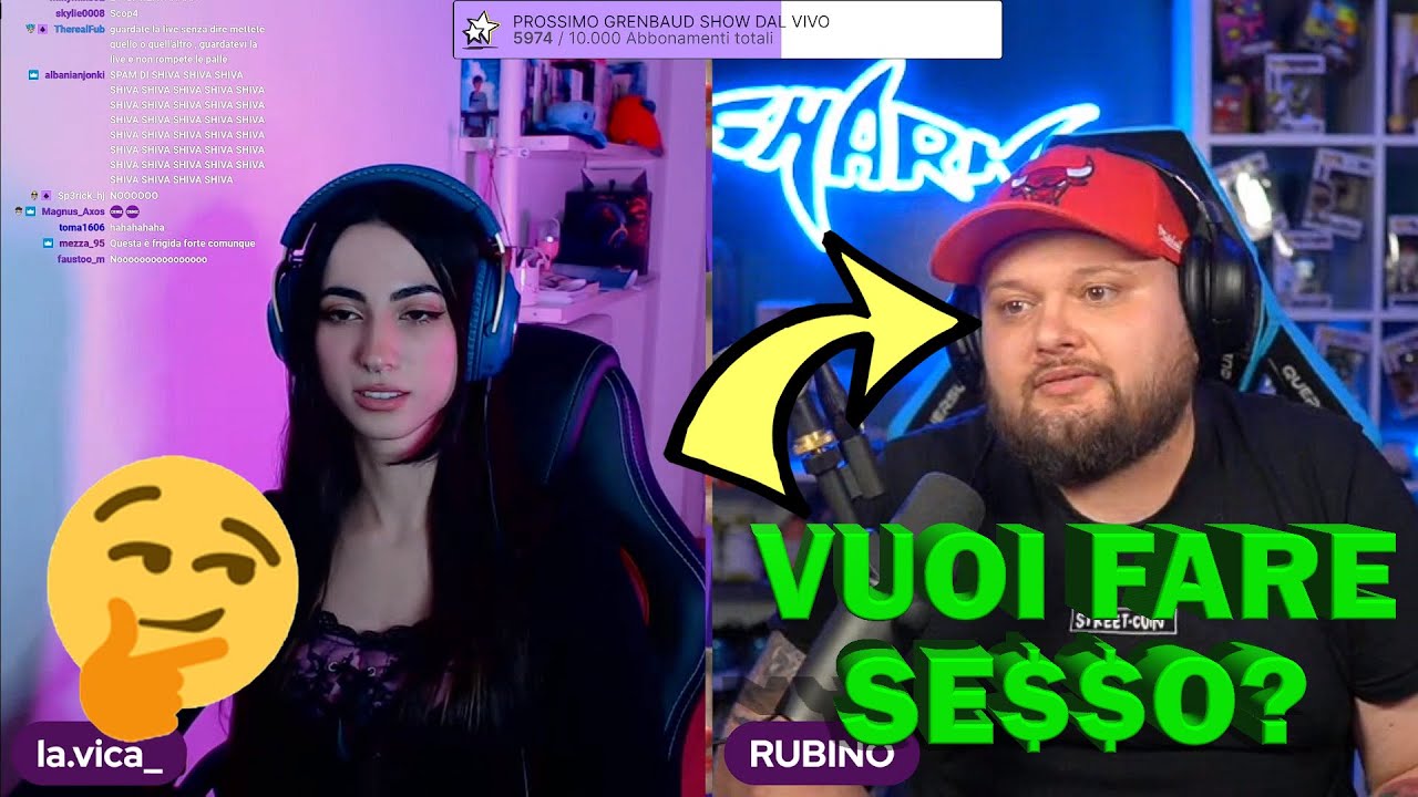 RUBINO GUIDATO IN CUFFIA DA GRENBAUD CON LUDOVICA😂😂