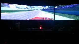 rfactor on triple Dell U2414H