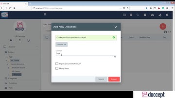 Adding document to Document Management System (DMS) - Doccept