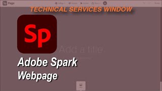 Adobe Spark WEB PAGE Spring 21