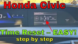 How to Set Clock on Honda Civic (2012–2015) After Daylight Saving