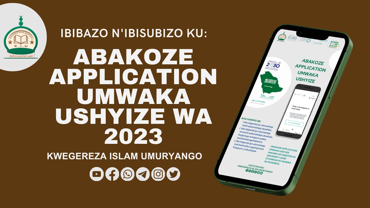 ABAKOZE APPLICATION UMWAKA USHYIZE WA 2023 BY: IRADUKUNDA ABOUBAKAR ...