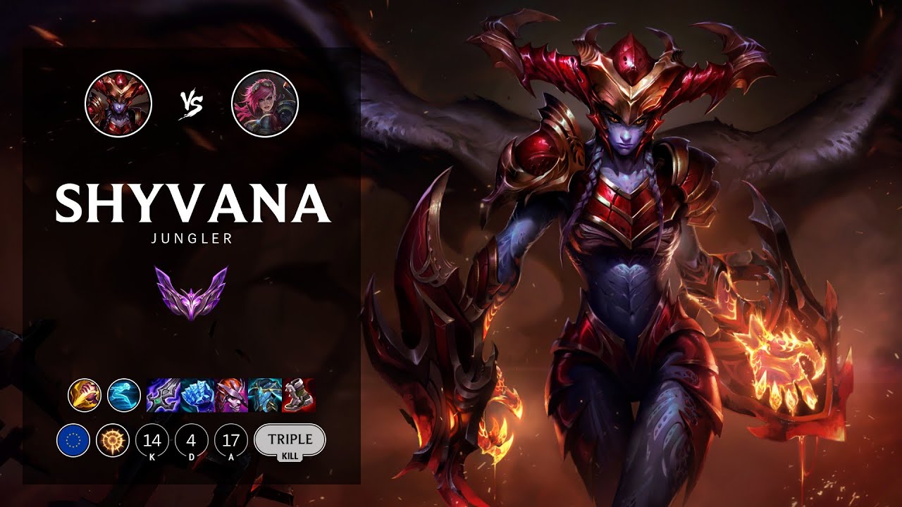 Shyvana build, Shyvana abilities, Shyvana vs Vi, Shyvana Jungle vs Vi, Shyv...