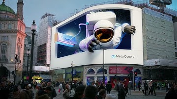 Piccadilly Circus 3D billboard takeover | Meta Quest
