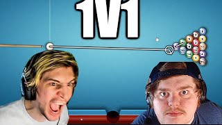 xQc vs Jesse 8 BALL POOL 1v1 Challenge screenshot 5