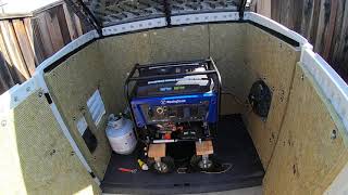 DIY Generator Shed Build  Quiet Sound Insulation with Exhaust Muffler
