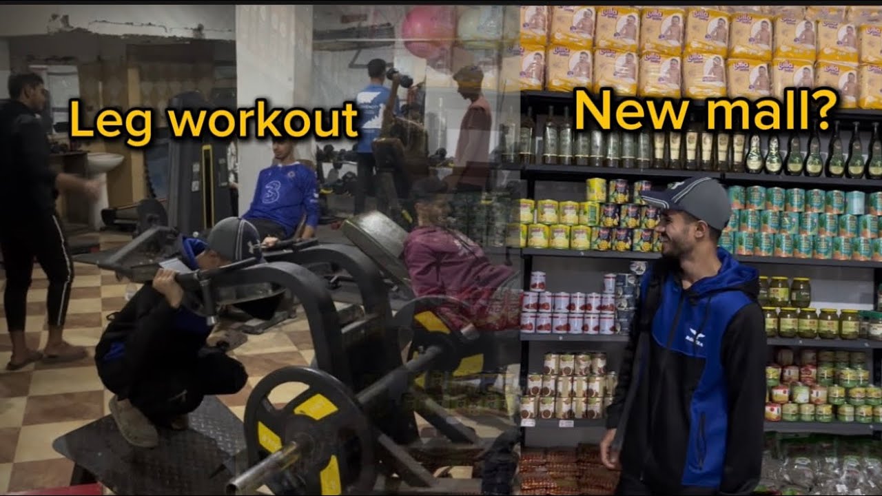 Ночная тренировка в G4Z4 💪🇵🇸 | Тренировка ног + Прием пищи после тренировки + Посещение недавно о...