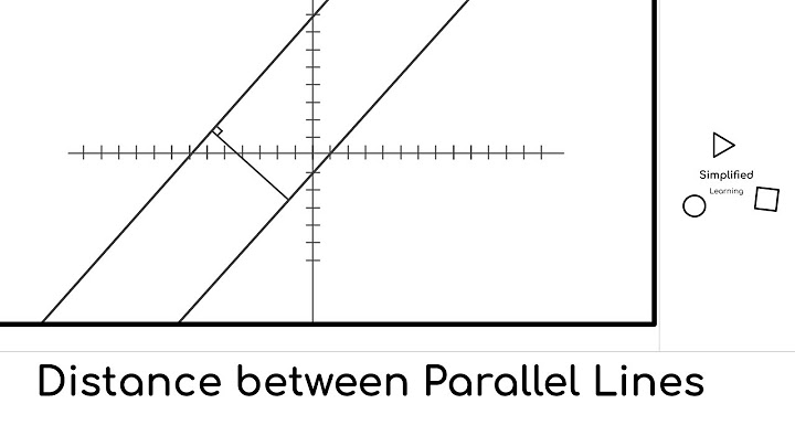 Determine the distance between two parallel lines having equation 4y 10 and 6x 8y 24 0