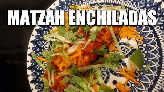 Vegan Matzah Enchiladas Rojas during Passover