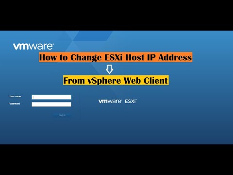 Change ESXi Host IP Address from vSphere Web Client