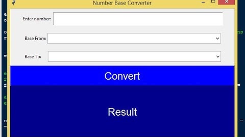 Number Base Converter App in Python
