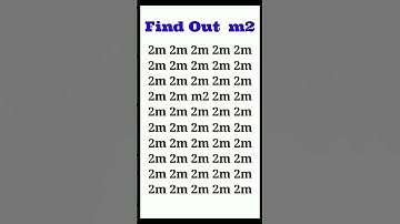 Find m2 #shorts #iqtest #iq #puzzle #youtubeshorts #viral #viralshorts #tranding #tranding