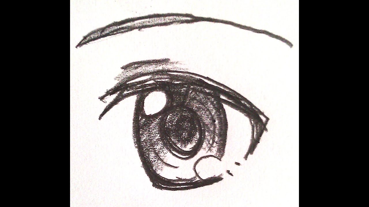 Drawing Anime Eye Tare Me Version 垂れ目のアニメ目を描いてみた Youtube