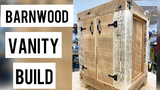 Barnwood vanity build