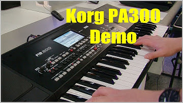 Korg Pa300 Pro Arranger Keyboard Demo - PART 1 PMTVUK