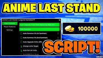 *NEW* ANIME LAST STAND SCRIPT (PASTEBIN 2025) (AUTO SPEED , AUTO SKIP , AUTO UPGRADE, CLAIM CODES )
