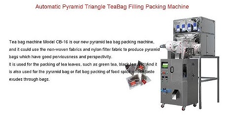 Automatic Pyramid Tea Bag packing machine with 4 heads tea weigher