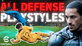 eFootball 2024: ALL DEFENSE PLAYER PLAYSTYLES