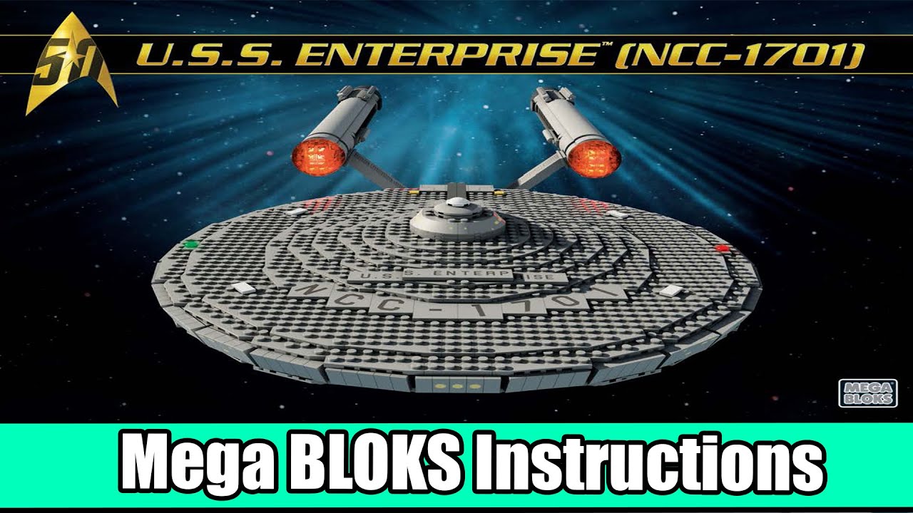 Mega Bloks Instructions | Star Trek | DPH83 | U.S.S. Enterprise