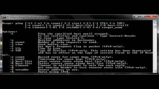 How to use ping on cmd to stress test a server