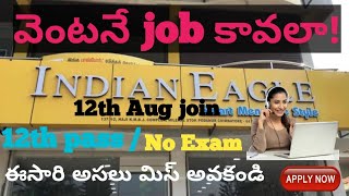 Indian Eagle Recruitment 2023 - Work From Home Jobs In Telugu - Latest Jobs In Telugu - Jobs In Hyd 