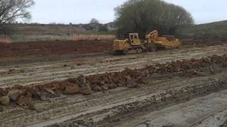 AJ MORRIS LTD - CAT D8 & Rome Scraper