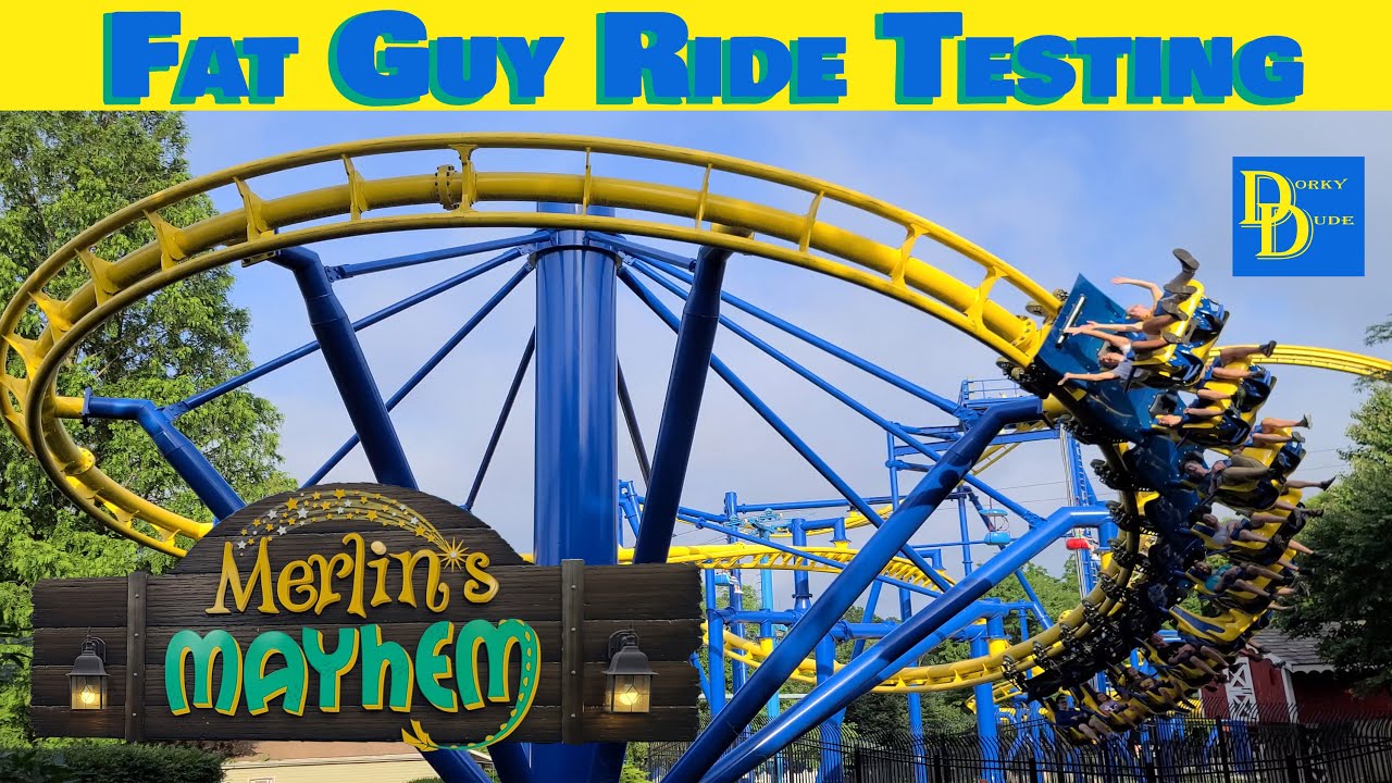 Merlin's Mayhem - Fat Guy Ride Testing at Dutch Wonderland in Lancaster ...