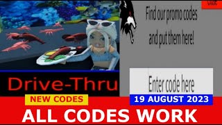 *ALL CODES WORK* Drive-Thru Tycoon ROBLOX | August 19, 2023