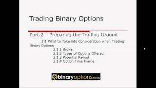 Chapter 1.1 - Trading Binary Options - Short Introduction