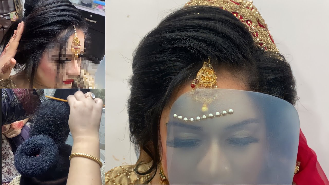 Barat Bridal Hairstyle | Trendy Hairstyle Full Tutorial | STep By STep