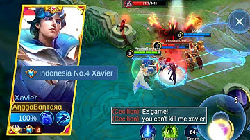 XAVIER TUTORIAL | How To Counter Hero Cecelion | Xavier Top Global Best Build 2022 Mobile Legends