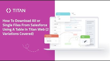 How To Download All or Single Files From Salesforce Using A Table In Titan Web (2 Variables Covered)