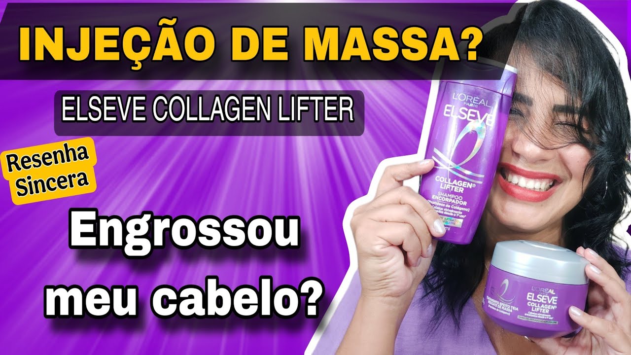 O FIM DO CABELO FINO? Resenha Completa Elseve Collagen Lifter: Funciona mesmo?