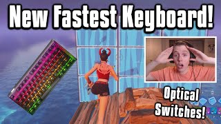 Trying The New FASTEST Keyboard On Fortnite! - Better Than Apex Pro!?