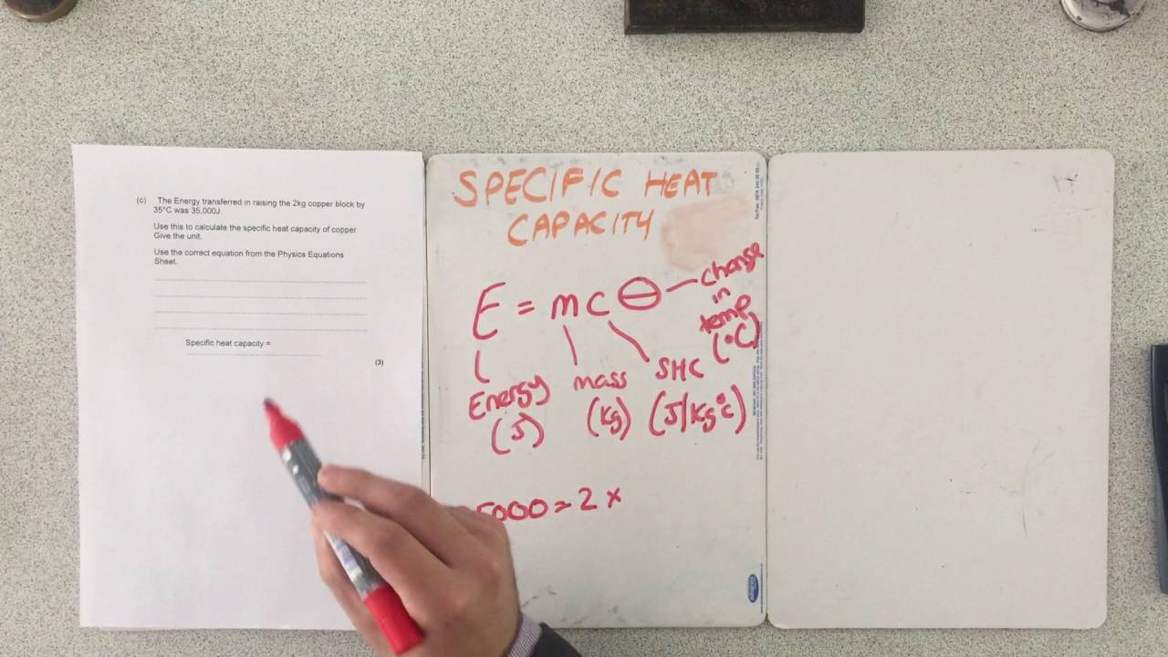 Specific Heat Capacity Exam Question P1 AQA GCSE Physics YouTube